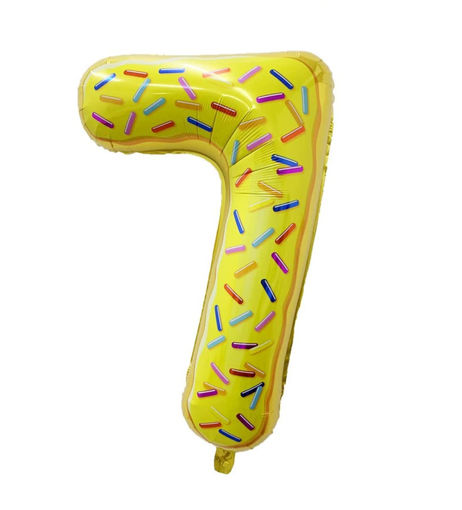 Picture of FOIL BALLOON NUMBER 7 SPRINKLES 32 INCH
